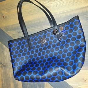Michael Kors blue and black purse